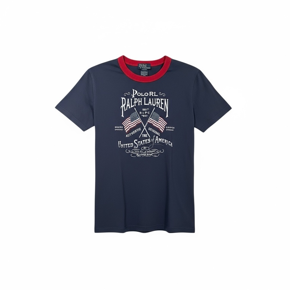 Polo by Ralph Lauren Navy and Red Shirt Size Youth M (10-12)